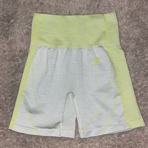Gymshark Lime/Light Gray XS Shorts